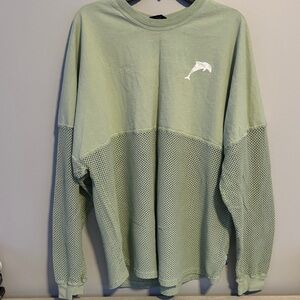 Chic Mesh Long Sleeve Top